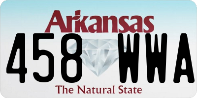 AR license plate 458WWA