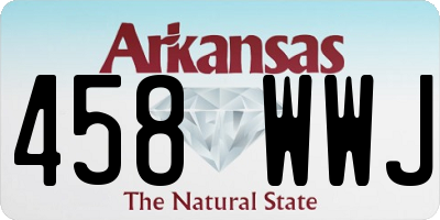 AR license plate 458WWJ