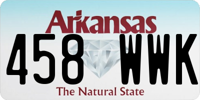 AR license plate 458WWK