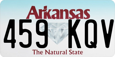 AR license plate 459KQV