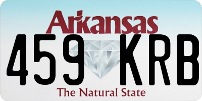 AR license plate 459KRB