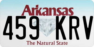 AR license plate 459KRV