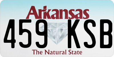 AR license plate 459KSB