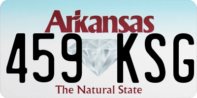 AR license plate 459KSG