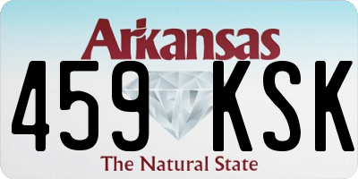 AR license plate 459KSK