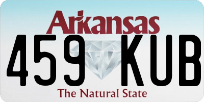 AR license plate 459KUB