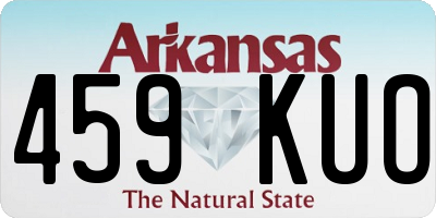AR license plate 459KUO