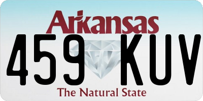 AR license plate 459KUV
