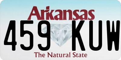 AR license plate 459KUW