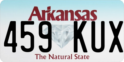 AR license plate 459KUX
