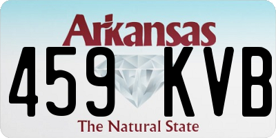 AR license plate 459KVB