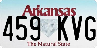 AR license plate 459KVG