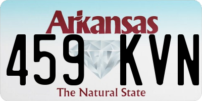 AR license plate 459KVN