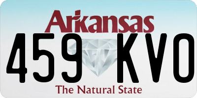 AR license plate 459KVO
