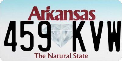 AR license plate 459KVW