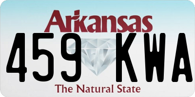 AR license plate 459KWA