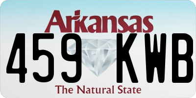 AR license plate 459KWB