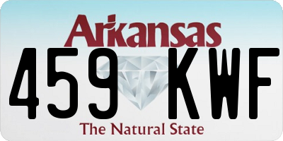 AR license plate 459KWF