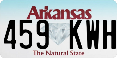 AR license plate 459KWH