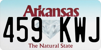 AR license plate 459KWJ