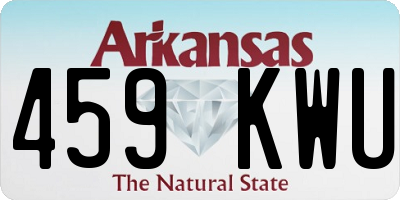 AR license plate 459KWU
