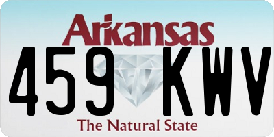 AR license plate 459KWV