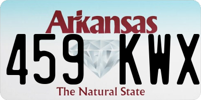 AR license plate 459KWX