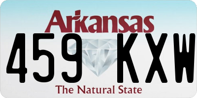 AR license plate 459KXW