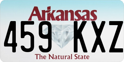 AR license plate 459KXZ
