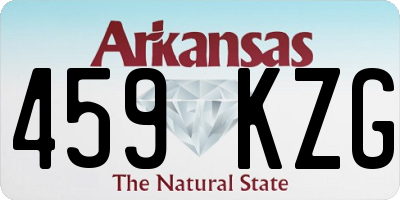 AR license plate 459KZG