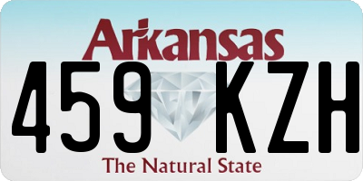 AR license plate 459KZH