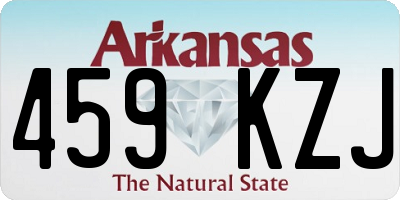 AR license plate 459KZJ