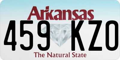 AR license plate 459KZO