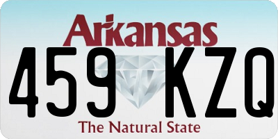 AR license plate 459KZQ