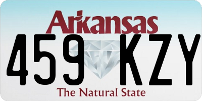 AR license plate 459KZY