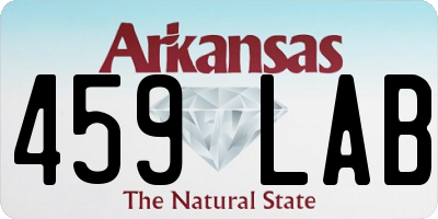 AR license plate 459LAB