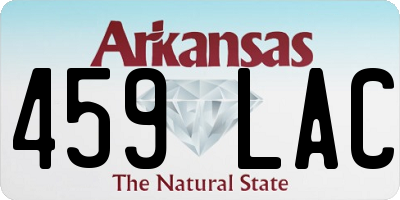 AR license plate 459LAC