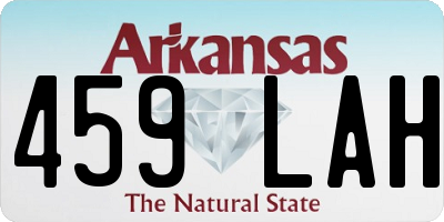 AR license plate 459LAH