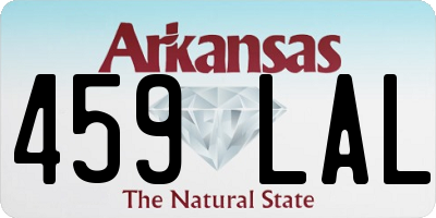 AR license plate 459LAL