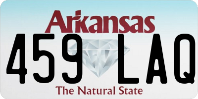 AR license plate 459LAQ