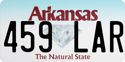 AR license plate 459LAR