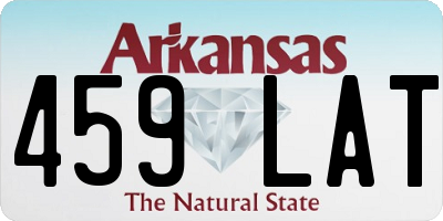 AR license plate 459LAT