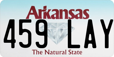 AR license plate 459LAY