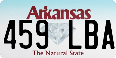 AR license plate 459LBA