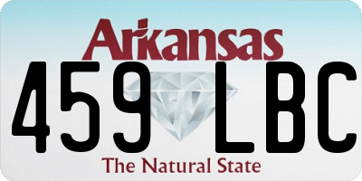 AR license plate 459LBC