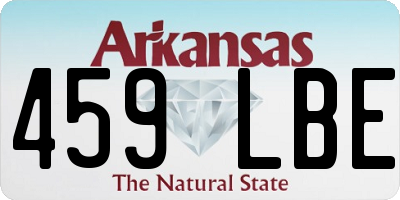 AR license plate 459LBE