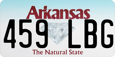 AR license plate 459LBG