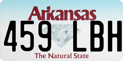 AR license plate 459LBH