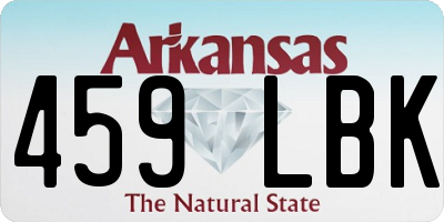 AR license plate 459LBK