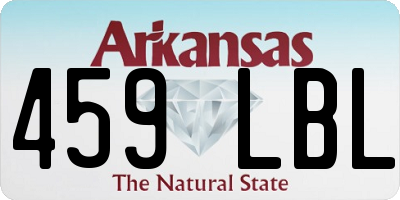 AR license plate 459LBL
